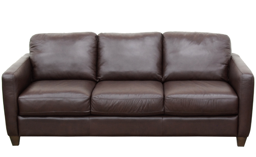 B591 Queen Sleeper by Natuzzi in Matera Dark Brown