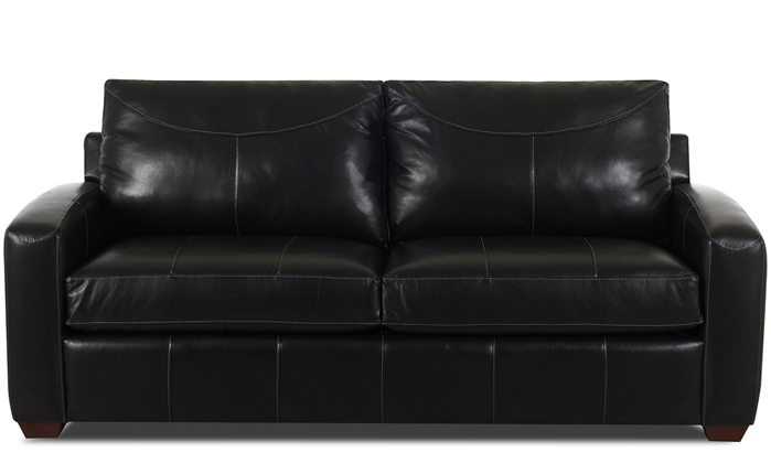 Boulder Queen Leather Sleeper in Durango Black